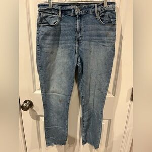 Abercrombie & Fitch Simone High Rise Ankle Blue Jeans Size 12